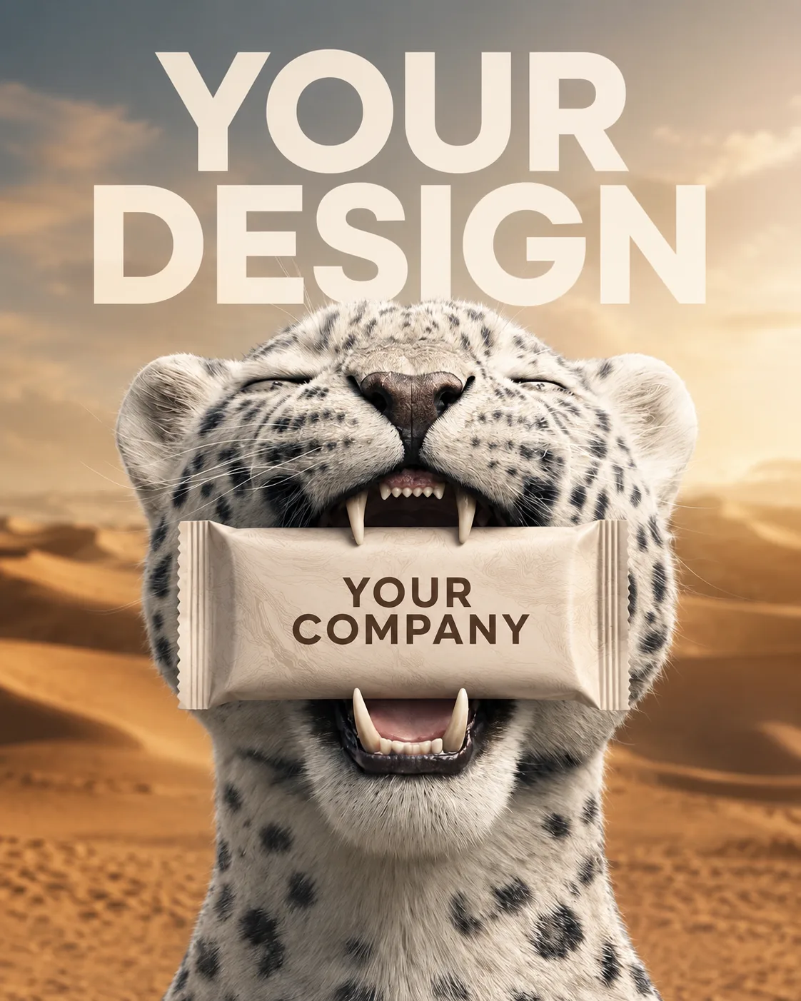 Snow leopard ad